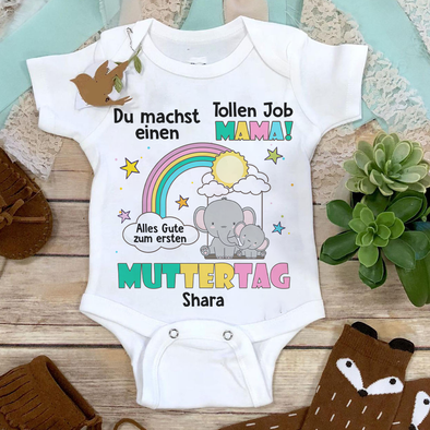 Geschenk Für Mutter Du Machist Einen Tullen Job Mama Baby Onesie - AD - TT13042211