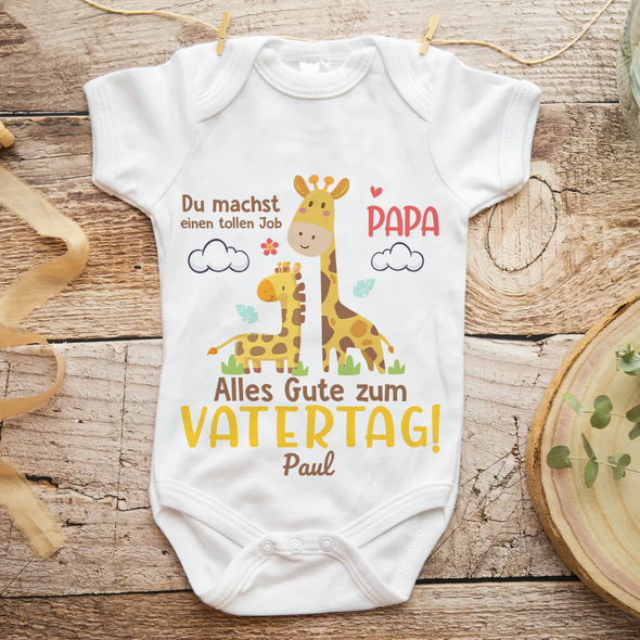 Geschenk Für Papa Du Machst Einen Tollen Job Papa Baby Onesie - AD - TT13042213
