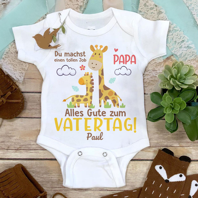 Geschenk Für Papa Du Machst Einen Tollen Job Papa Baby Onesie - AD - TT13042213