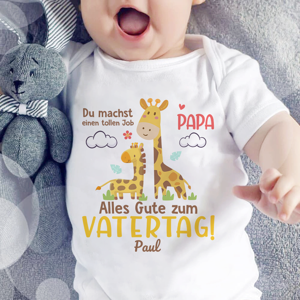 Geschenk Für Papa Du Machst Einen Tollen Job Papa Baby Onesie - AD - TT13042213