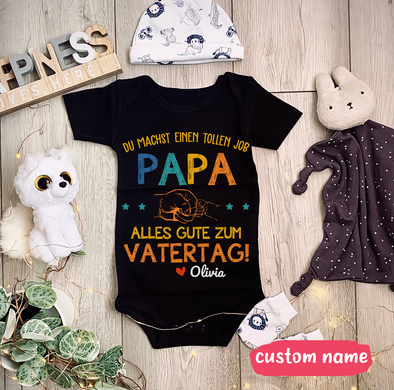 Geschenk Für Papa Du Machst Einen Tollen Job Papa Baby Onesie - AD - TT1304227