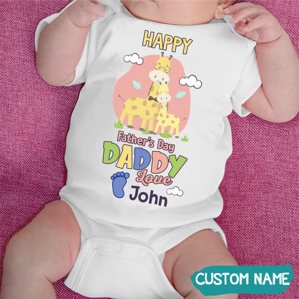 Gift For Daddy Happy Father's Day Baby Onesie - JD - TT1405227