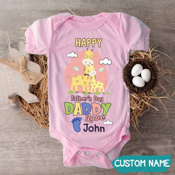 Gift For Daddy Happy Father's Day Baby Onesie - JD - TT1405227