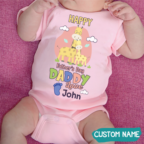 Gift For Daddy Happy Father's Day Baby Onesie - JD - TT1405227