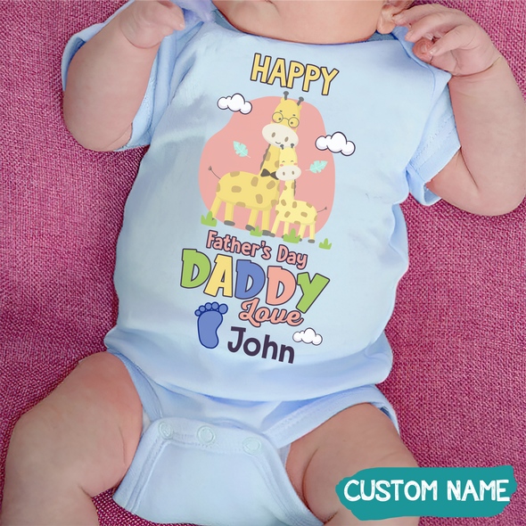Gift For Daddy Happy Father's Day Baby Onesie - JD - TT1405227