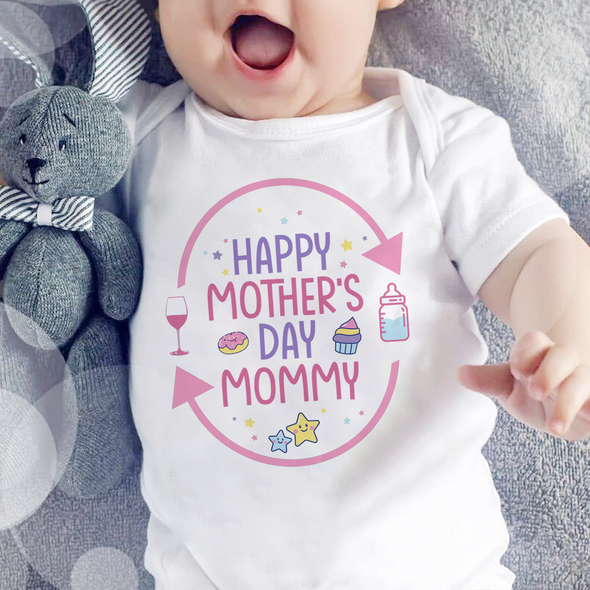 Gift For Mommy Happy Mother's Day Mommy Baby Onesie - MC - TT2503223