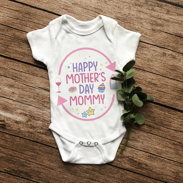 Gift For Mommy Happy Mother's Day Mommy Baby Onesie - MC - TT2503223