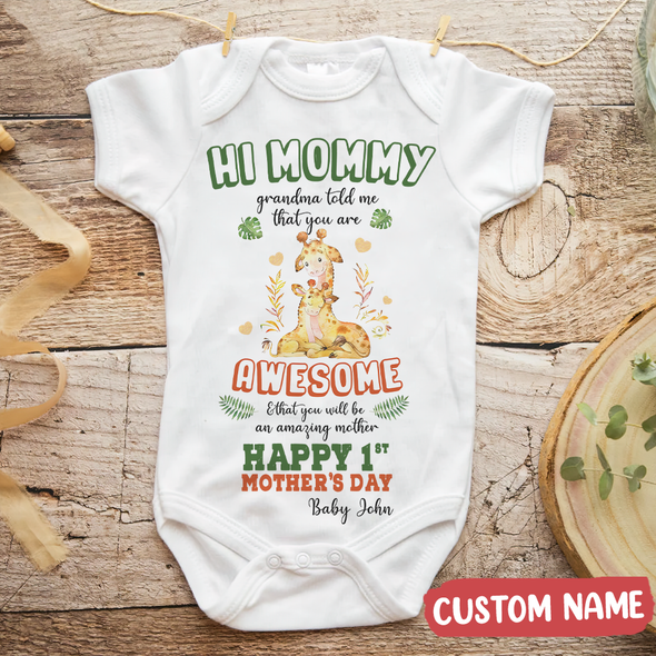Gift For Mommy Happy 1st Mother's Day Baby Onesie - MC - TT0804221 3