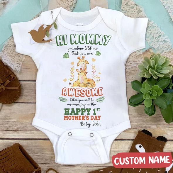 Gift For Mommy Happy 1st Mother's Day Baby Onesie - MC - TT0804221 3