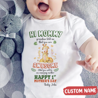 Gift For Mommy Happy 1st Mother's Day Baby Onesie - MC - TT0804221 3