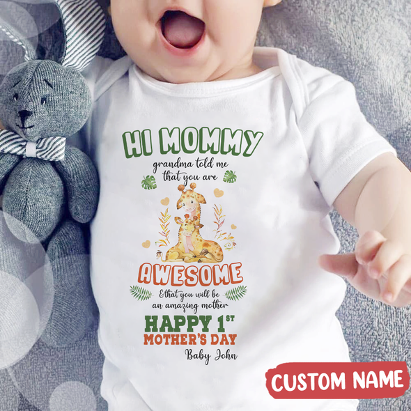 Gift For Mommy Happy 1st Mother's Day Baby Onesie - MC - TT0804221 3