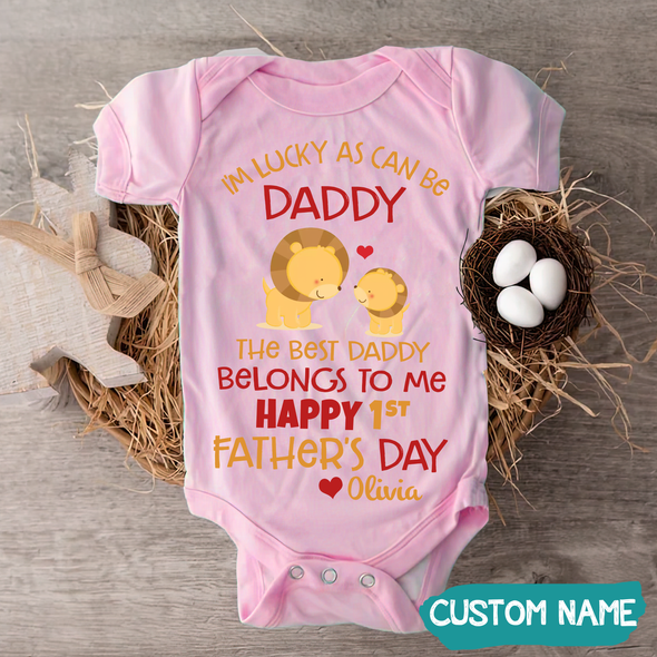 Gift For Daddy The Best Daddy Belongs To Me Baby Onesie - JD - TT1405223