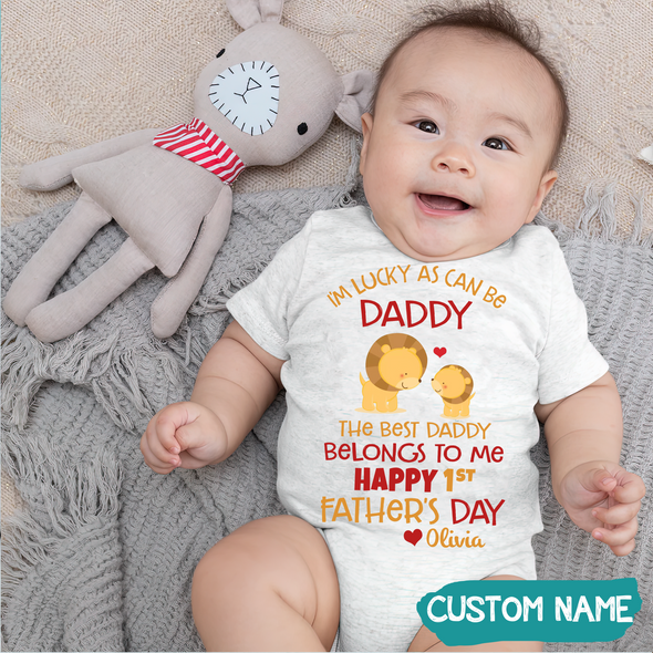 Gift For Daddy The Best Daddy Belongs To Me Baby Onesie - JD - TT1405223