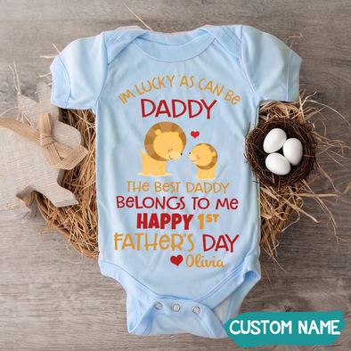 Gift For Daddy The Best Daddy Belongs To Me Baby Onesie - JD - TT1405223