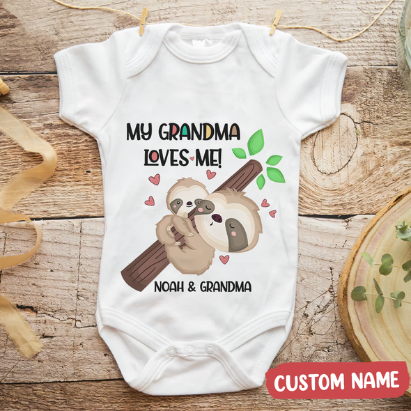 Gift For Grandma My Grandma Love Me Baby Onesie - MC - TT0804226 2