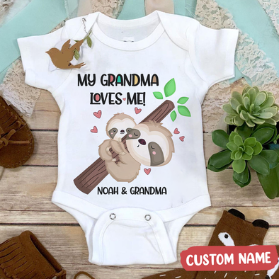 Gift For Grandma My Grandma Love Me Baby Onesie - MC - TT0804226 2