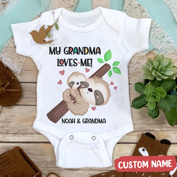 Gift For Grandma My Grandma Love Me Baby Onesie - MC - TT0804226 2