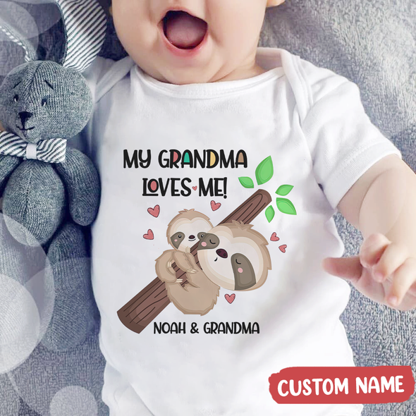 Gift For Grandma My Grandma Love Me Baby Onesie - MC - TT0804226 2