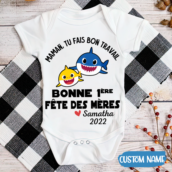 Cadeau Pour Maman Tu Fais Du Bon Travail Mommy Baby Onesie - JD - TT2004225