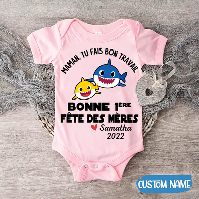 Cadeau Pour Maman Tu Fais Du Bon Travail Mommy Baby Onesie - JD - TT2004225