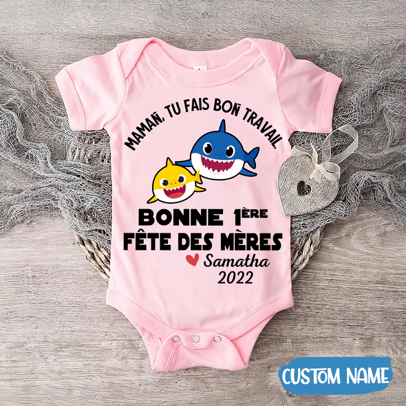 Cadeau Pour Maman Tu Fais Du Bon Travail Mommy Baby Onesie - JD - TT2004225