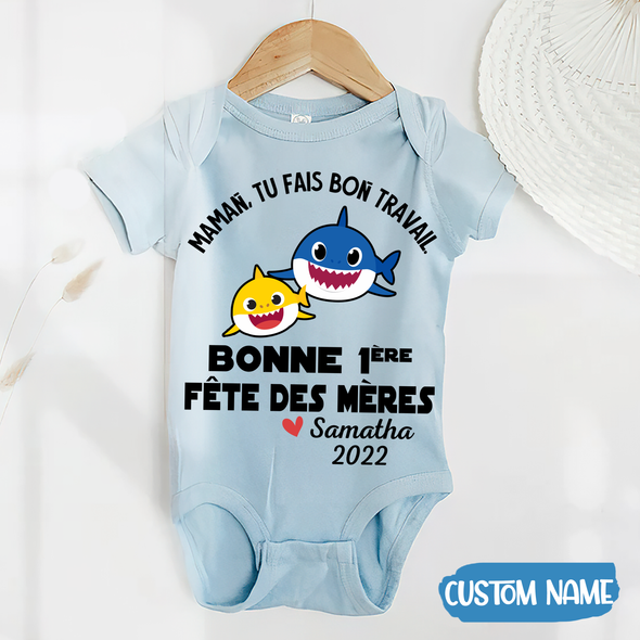 Cadeau Pour Maman Tu Fais Du Bon Travail Mommy Baby Onesie - JD - TT2004225