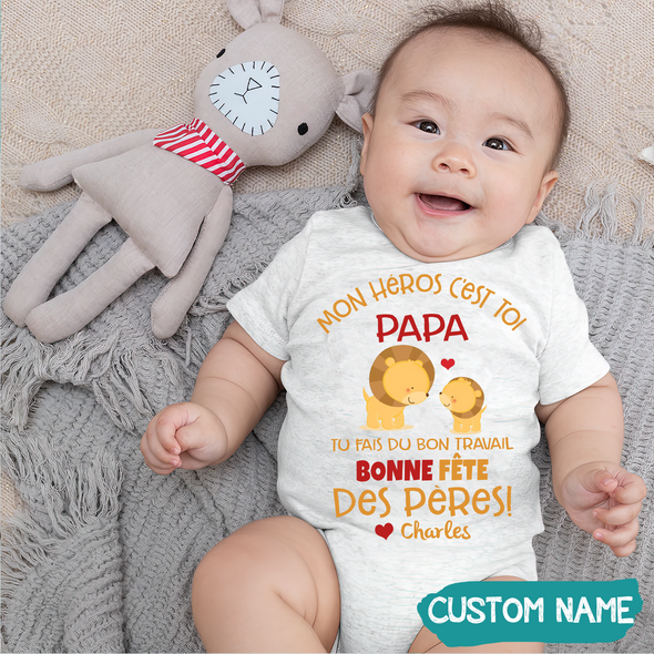 Tu Fais Du Bon Travail Papa Baby Onesie - JD - TT27052215