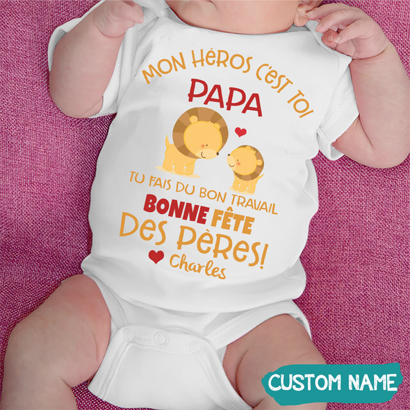 Tu Fais Du Bon Travail Papa Baby Onesie - JD - TT27052215