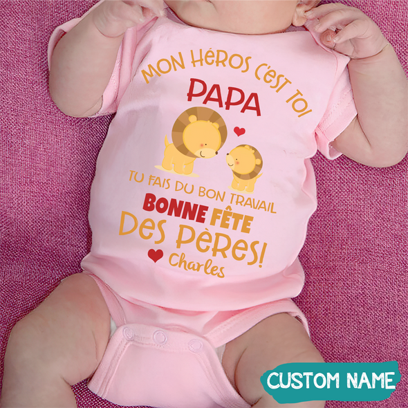 Tu Fais Du Bon Travail Papa Baby Onesie - JD - TT27052215