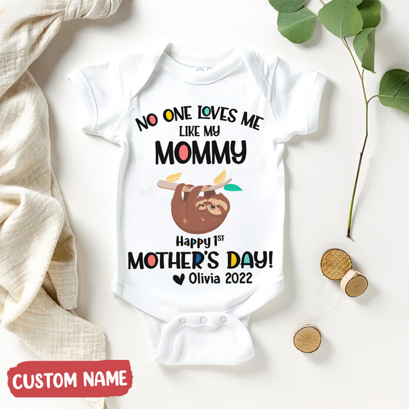 Gift For Mommy No One Love My Like My Mommy Baby Onesie - PP - TT0204221 3