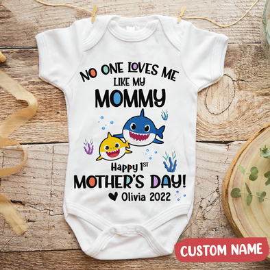 Gift For Mother's day No One Loves Me Like My Mommy Baby Onesie - AD - TT1604229