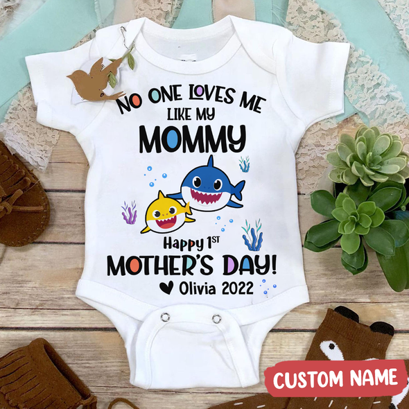 Gift For Mother's day No One Loves Me Like My Mommy Baby Onesie - AD - TT1604229