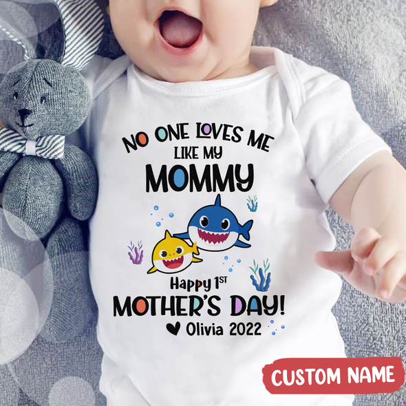 Gift For Mother's day No One Loves Me Like My Mommy Baby Onesie - AD - TT1604229