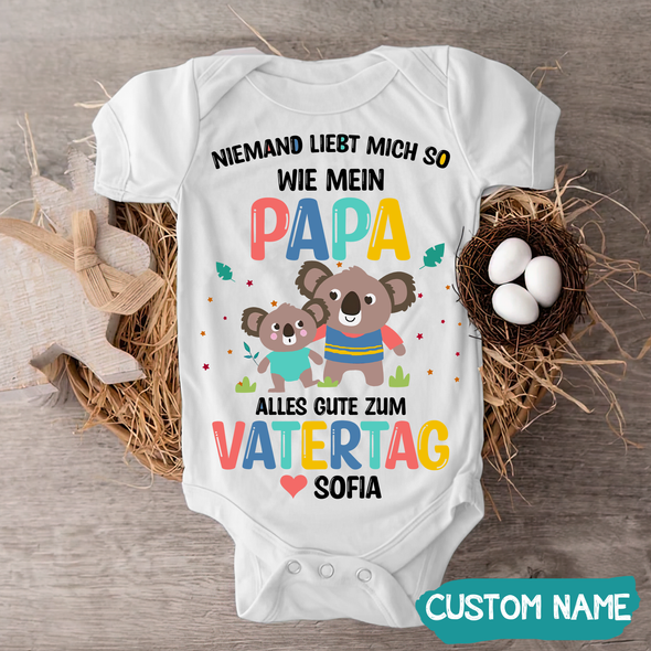 Niemand Liebt Mich So Wie Mein Papa Baby Onesie - NT - TT0605222