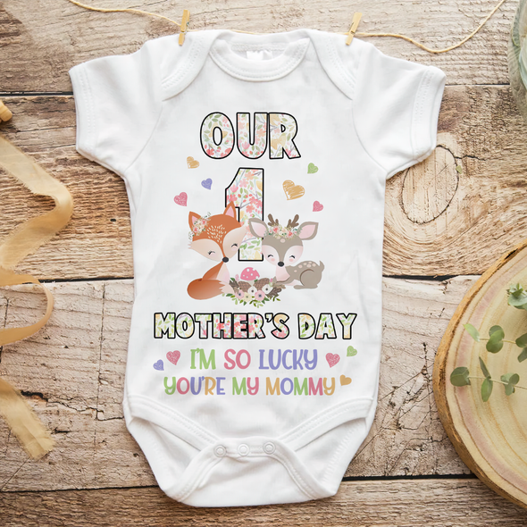 Gift For Mommy I'm So Lucky You're My Mommy Baby Onesie - MC - TT13042214 4