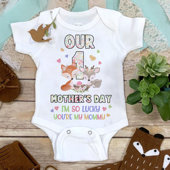 Gift For Mommy I'm So Lucky You're My Mommy Baby Onesie - MC - TT13042214 4