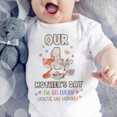Gift For Mommy I'm So Lucky You're My Mommy Baby Onesie - MC - TT13042214 4