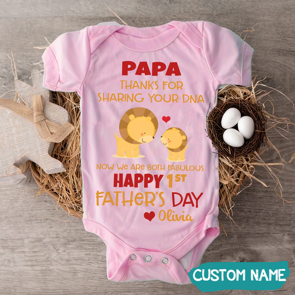 Gift For Papa Thanks For Sharing Your DNA Baby Onesie - JD - TT1405224