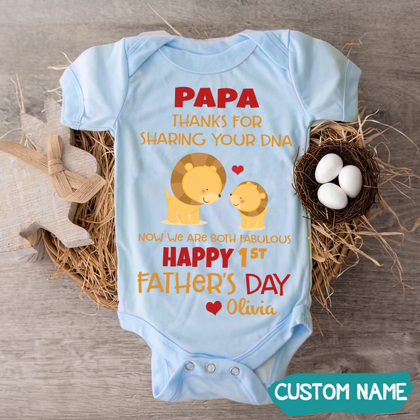 Gift For Papa Thanks For Sharing Your DNA Baby Onesie - JD - TT1405224