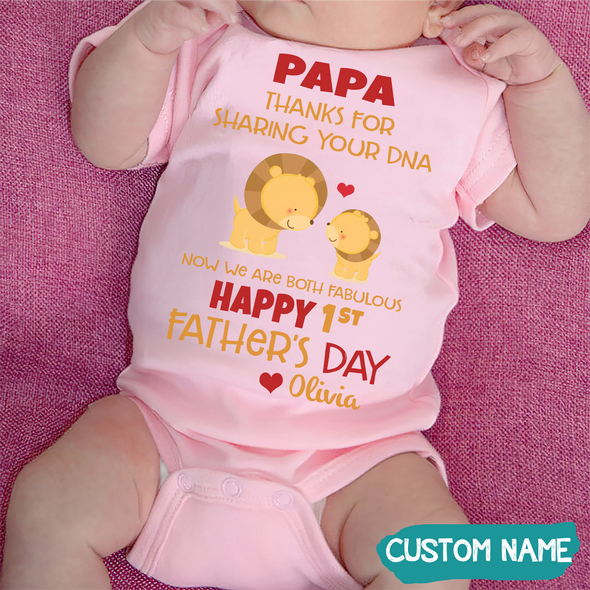 Gift For Papa Thanks For Sharing Your DNA Baby Onesie - JD - TT1405224
