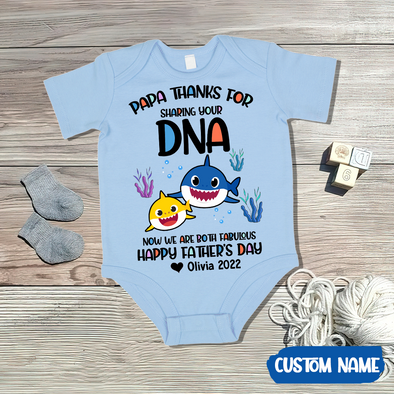Gift For Daddy Papa Thanks For Sharing Your ADN Baby Onesie - AD - TT2204223