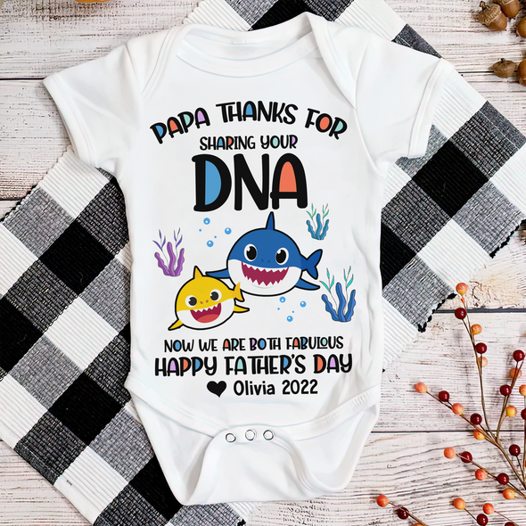 Gift For Daddy Papa Thanks For Sharing Your ADN Baby Onesie - AD - TT2204223