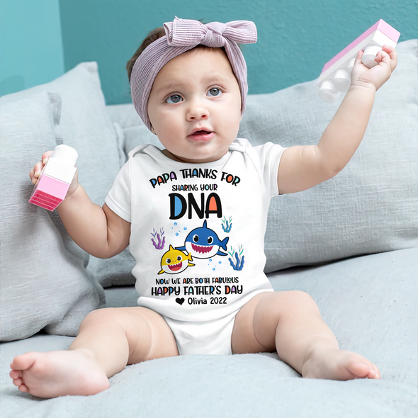 Gift For Daddy Papa Thanks For Sharing Your ADN Baby Onesie - AD - TT2204223