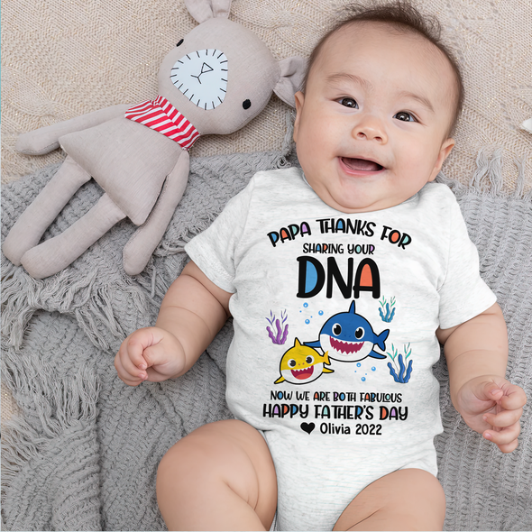 Gift For Daddy Papa Thanks For Sharing Your ADN Baby Onesie - AD - TT2204223