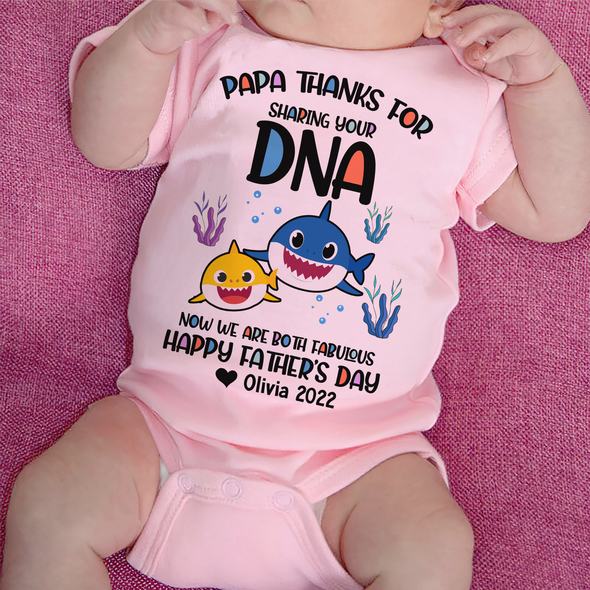Gift For Daddy Papa Thanks For Sharing Your ADN Baby Onesie - AD - TT2204223