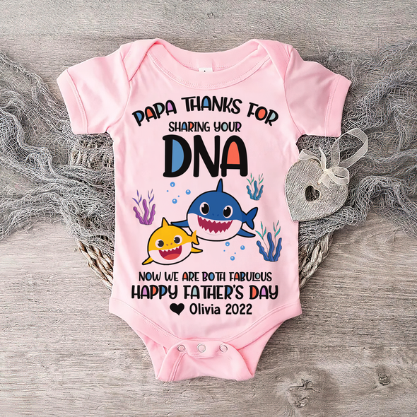Gift For Daddy Papa Thanks For Sharing Your ADN Baby Onesie - AD - TT2204223