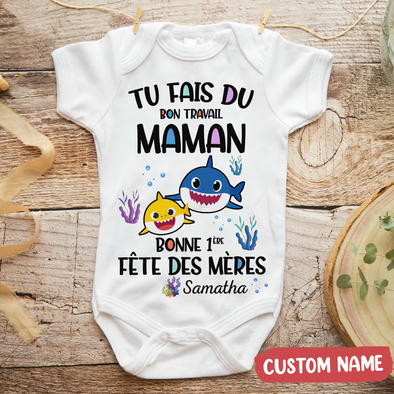 Tu Fais Du Bon Travail Maman Baby Onesie - AD - TT1804221