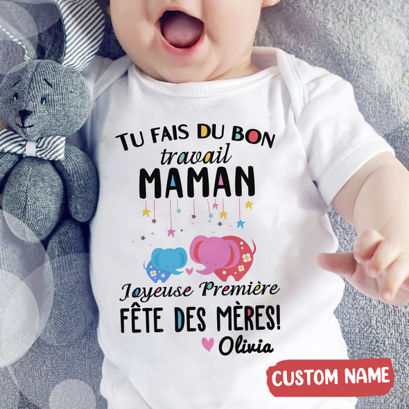 Cadeau Pour Maman Tu Fais Du Bon Travail Maman Onesie - JD - TT14042211