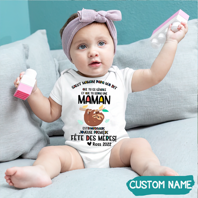 Papa M'a Dit Que Tu Es Geniale Et Que Tu Seras Une Maman Baby Onesie - JD - TT05050224