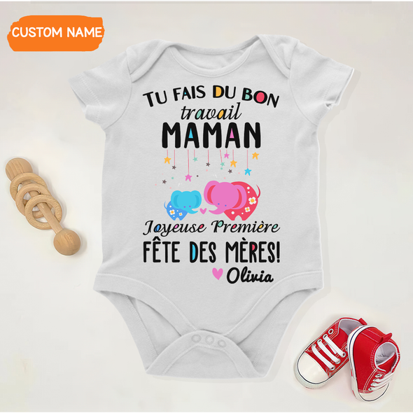 Cadeau Pour Maman Tu Fais Du Bon Travail Maman Onesie - JD - TT14042211